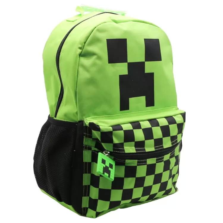 Mochila Escolar Cresko 2026 Minecraft 16" art.MI097